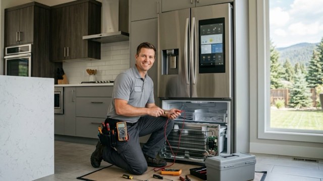Freezer Repair in progress at a Concord, NC home